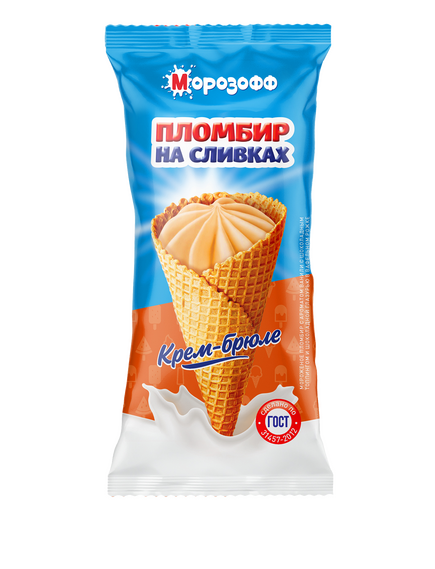 Мороженое Рожок крем-брюле