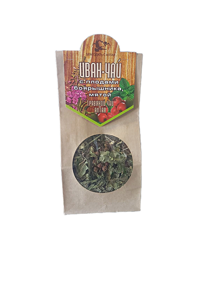 “Иван-чай” с плодами боярышника и мятой