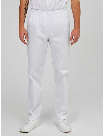 Мужские белые медицинские брюки
