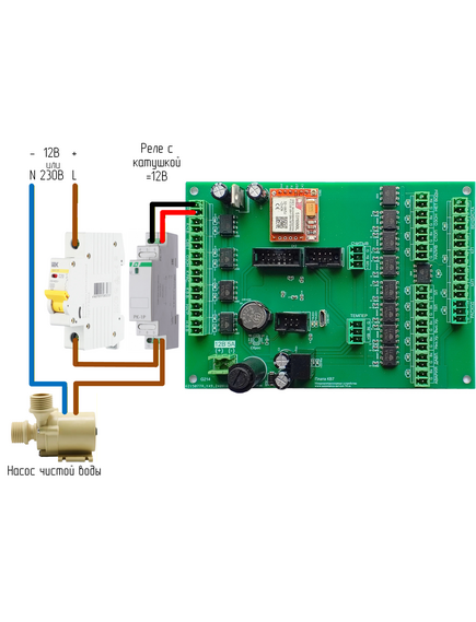 КВ-16-8 Плата водомата с водоподготовкой