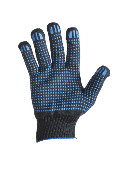 Перчатки 4 нити 10 класс с ПВХ нанесением