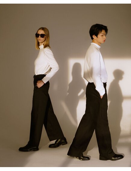 Лонгслив ALEXINSTYLE с высоким воротником MOCK-NECK