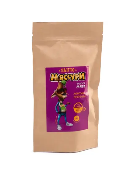 Вяленое мясо Ломтики оленины – 50 г