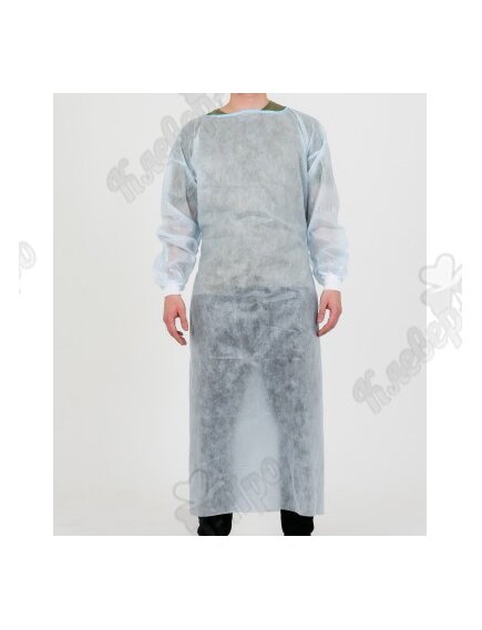 Халат операционный на четырех завязках, рукав на манжете, воротник на застежке "Велькро"