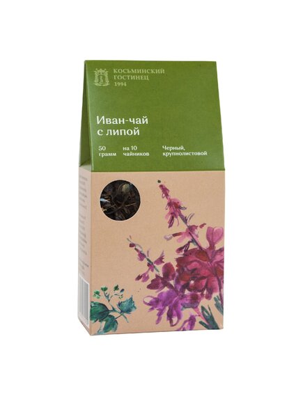 Иван-чай с липой, картон, 50 г.