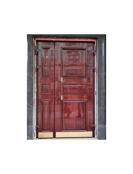 Дверной блок Бр-4 по пулестойкости и ТНТ 500 гр по взрывостойкости, двупольный 1450х2400 мм