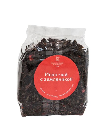 Иван-чай с земляникой, пакет, 50 г.