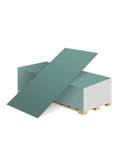 Гипсокартон влагост. усилен. 2,5*1,2*12,5мм Волма-Сила