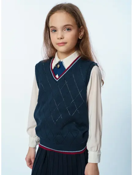 Жилет с красным бортом