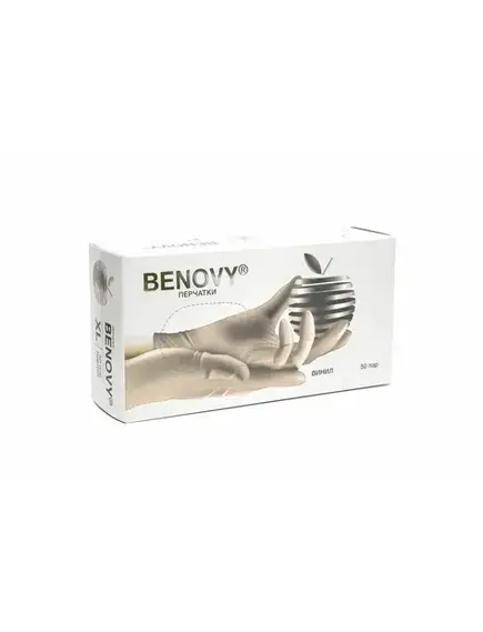 Перчатки виниловые BENOVY VINYL