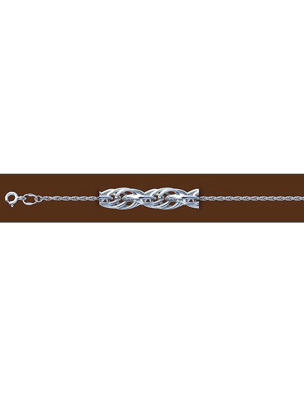 Цепочка плетение "Ромб свободный двойной"