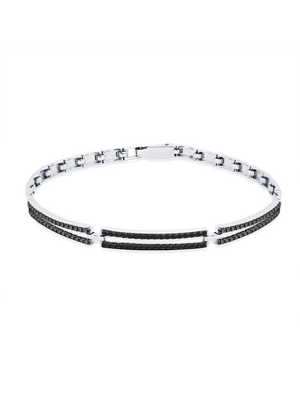 Браслет с черными бриллиантами