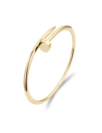 Браслет гвоздь желтое золото