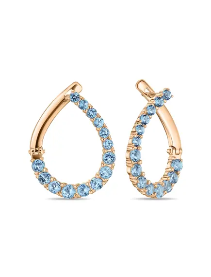 Серьги с топазами