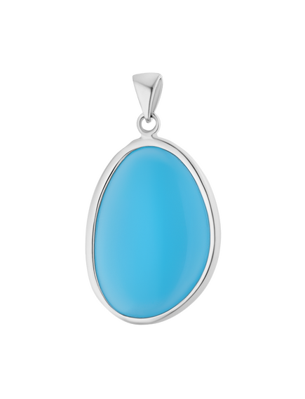 Подвеска серебряная с турмалином