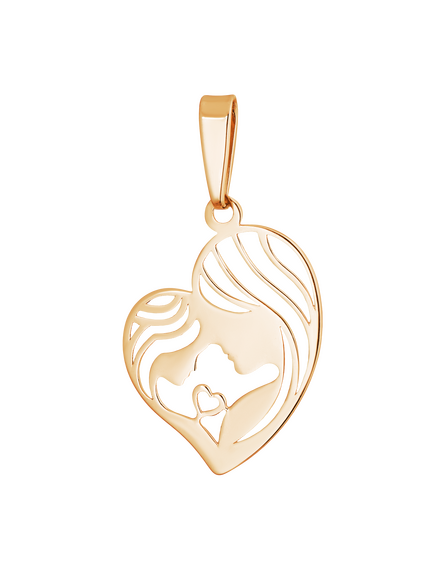Подвеска золотая "Мать и дитя"