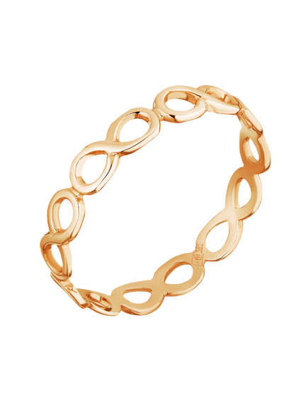 Кольцо золотое "Бесконечность"