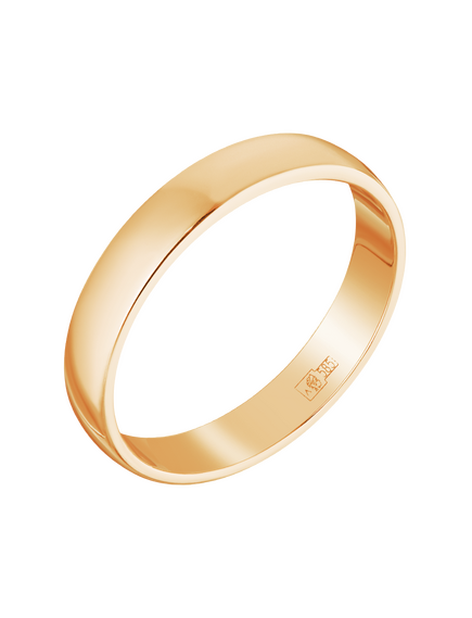 Кольцо обручальное золотое