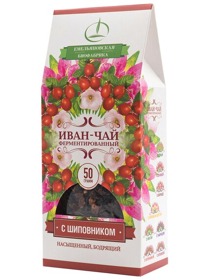 Иван-чай с плодами шиповника