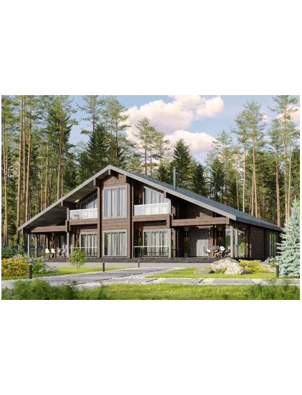 Дом из клееного бруса Брюссель