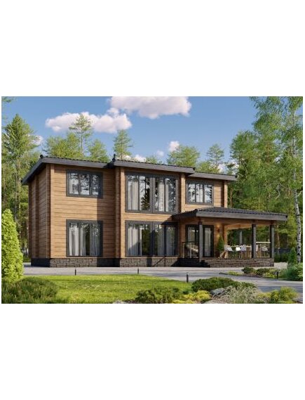 Дом из клееного бруса Прага