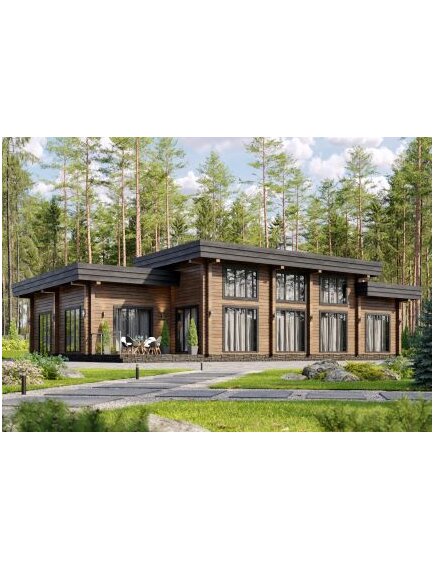 Дом из клееного бруса Себастьян