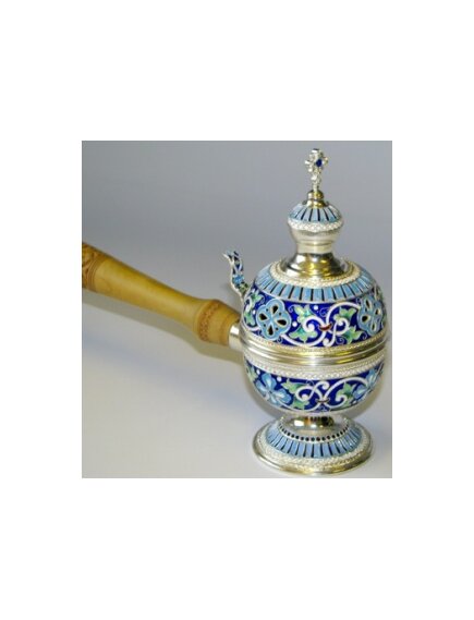 Кадильница филигрань, эмаль серебро