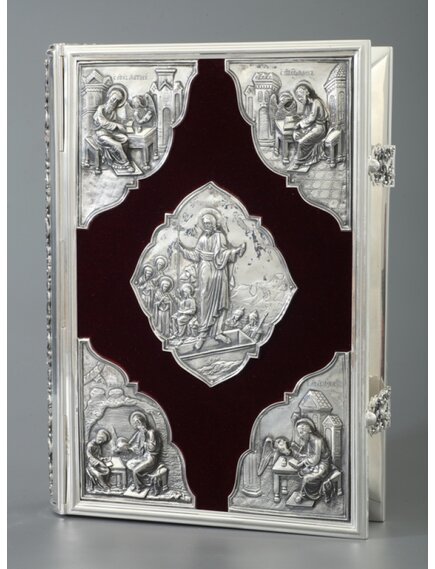 Евангелие гальванопластика, литье серебро