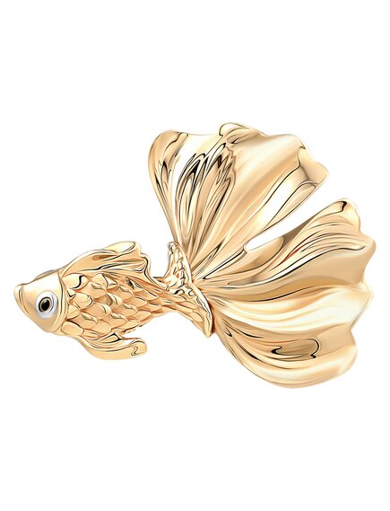 Брошь из красного золота