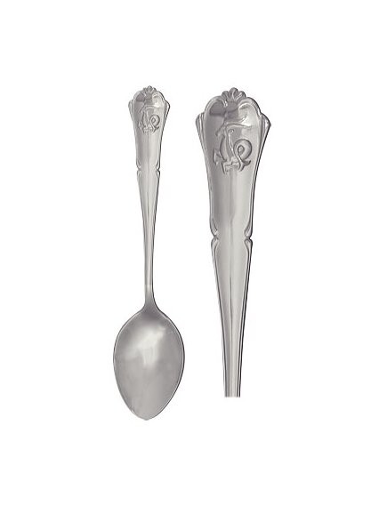 Ложка чайная/Козерог из серебра без вставок