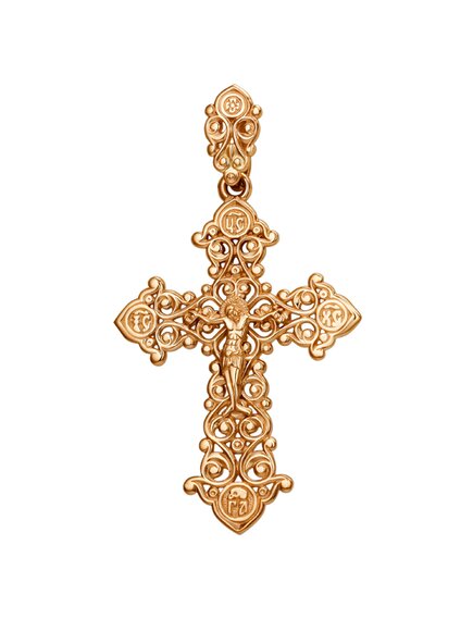 Крест из красного золота