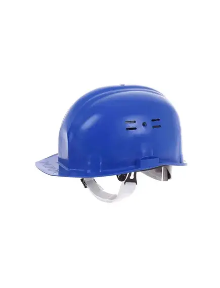 Каска защитная ЕВРО (пластиковое оголовье) синяя