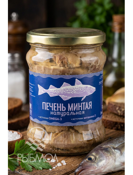 Печень минтая натуральная