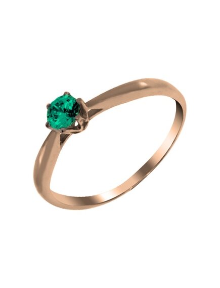 Кольцо из серебра с бериллом