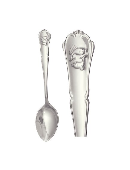 Ложка чайная/Рыбы из серебра без вставок