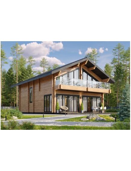 Дом из клееного бруса Шамони