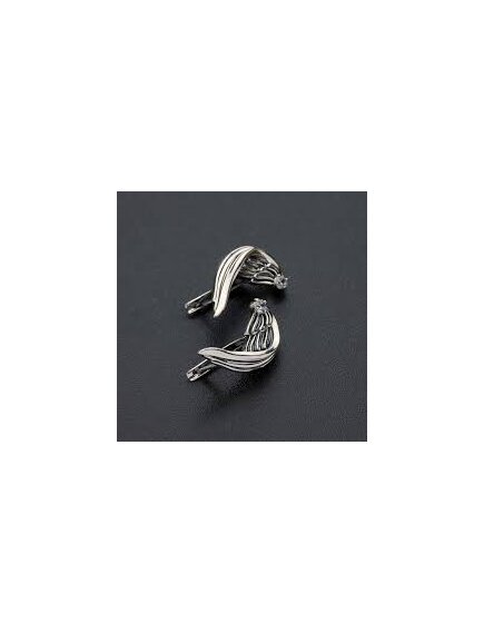 Детские серьги с нанокристаллами и фианитами