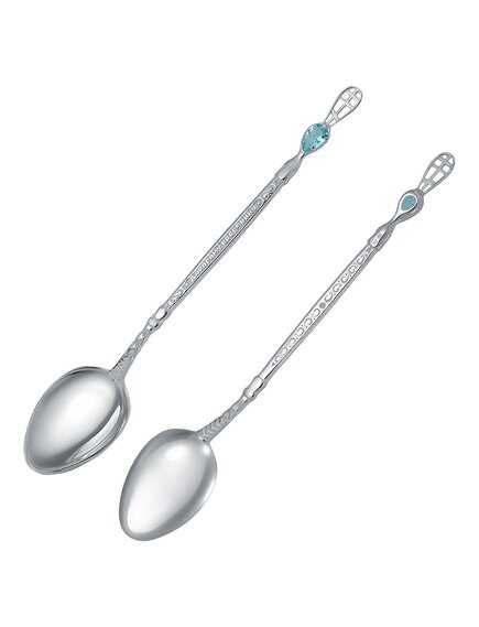 Ложка-лжица с голубым фианитом