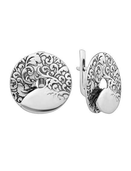 Серьги сложные 925 пробы