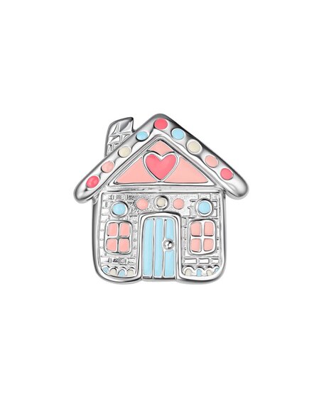 Брошь ванильный Пряничный домик