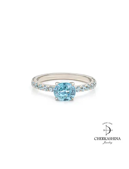 Кольцо "Притяжение" с цирконами