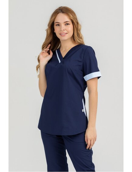 Костюм №285 синий/белый