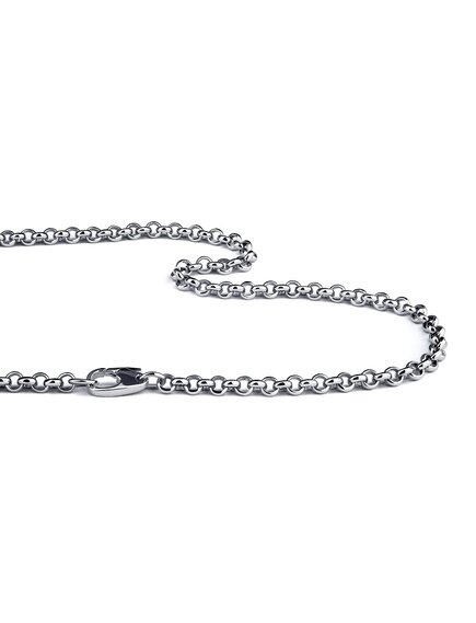 Цепь из платины плетения Ролло