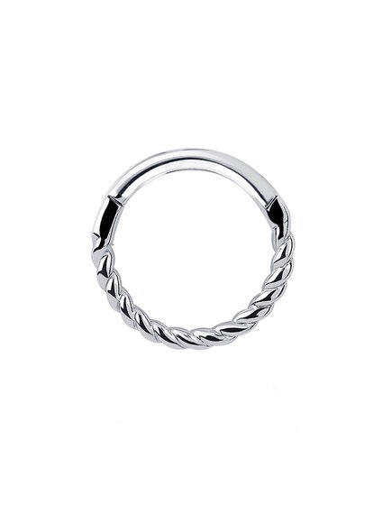 Серьга для пирсинга носа "септум" из платины