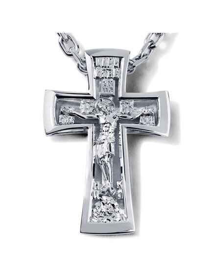 Православный крест из платины