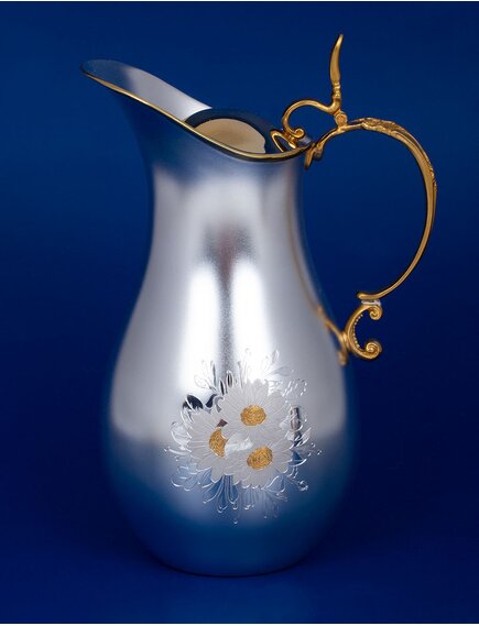 Серебряный кувшин для воды с крышкой "Камилла"