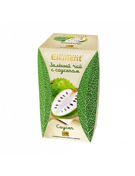 Чай листовой ELEMENT GREEN SOURSOP / Зеленый с Саусепом