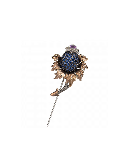 Брошь-игла "Чертополох" 