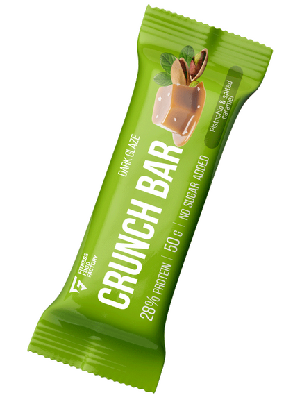 Батончик CRUNCH BAR ФИСТАШКА И СОЛЕНАЯ КАРАМЕЛЬ