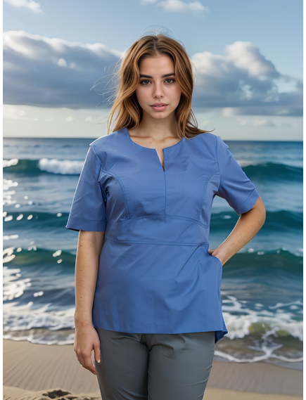 Рубашка мед. жен. М-210 ткань Тиси